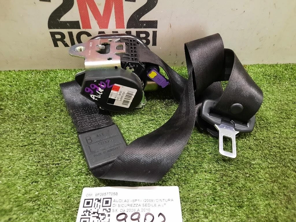 Cintura DI Sicurezza Sedile ANT SX 8P3857705B Audi A3 8P1 2008