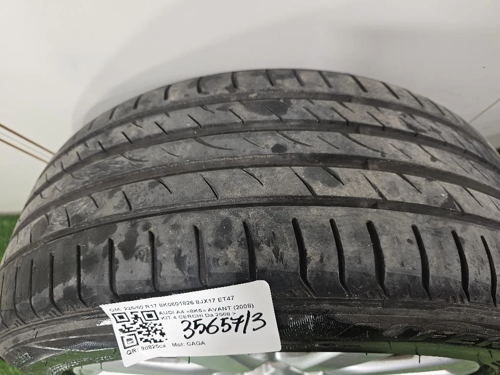 KIT 4 Cerchi 22550 R17 8K0601826 8JX17 ET47 Audi A4 8K5 Avant 2008
