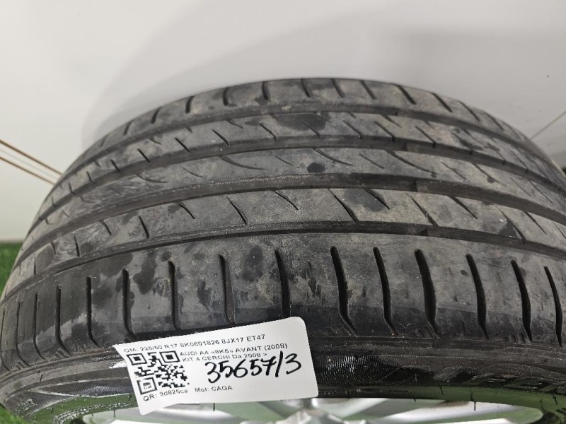 KIT 4 Cerchi 22550 R17 8K0601826 8JX17 ET47 Audi A4 8K5 Avant 2008