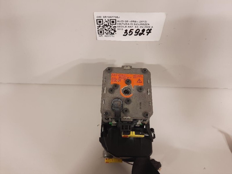 Cintura DI Sicurezza Sedile ANT SX 8R1857705J Audi Q5 8RB 2012