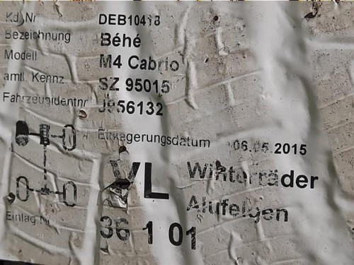 KIT 4 Cerchi CERCHI IN LEGA M SPORT DOPPIA MISURA Bmw Serie 5 F10 Berlina 2012