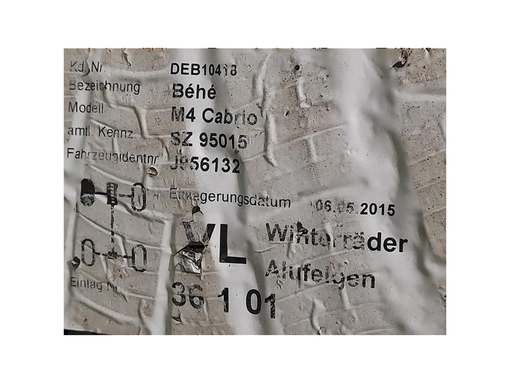 KIT 4 Cerchi CERCHI IN LEGA M SPORT DOPPIA MISURA Bmw Serie 5 F10 Berlina 2012