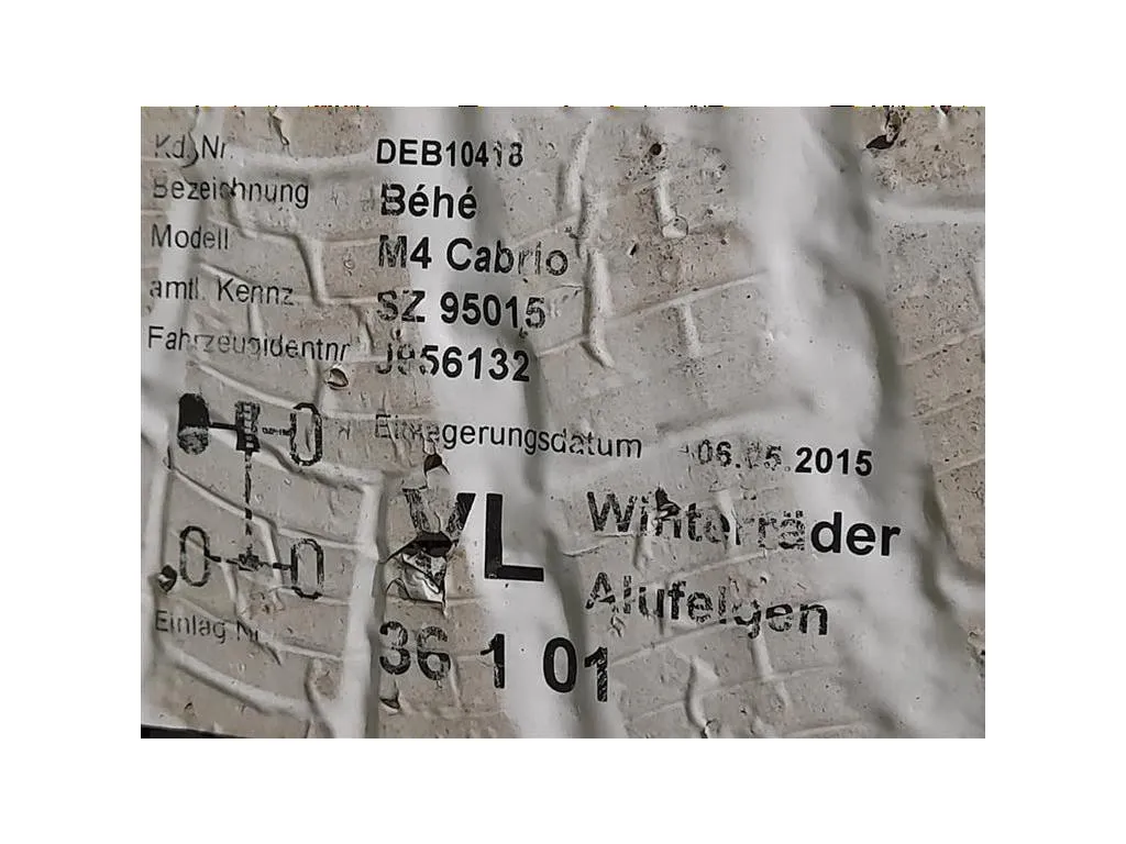 KIT 4 Cerchi CERCHI IN LEGA M SPORT DOPPIA MISURA Bmw Serie 5 F10 Berlina 2012