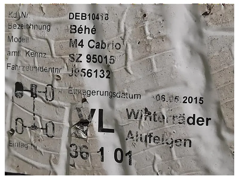 KIT 4 Cerchi CERCHI IN LEGA M SPORT DOPPIA MISURA Bmw Serie 5 F10 Berlina 2012