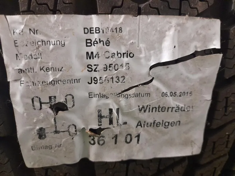 KIT 4 Cerchi CERCHI IN LEGA M SPORT DOPPIA MISURA Bmw Serie 5 F10 Berlina 2012