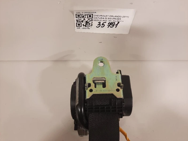 Cintura DI Sicurezza Sedile ANT SX 619668300A Chevrolet Orlando 2011