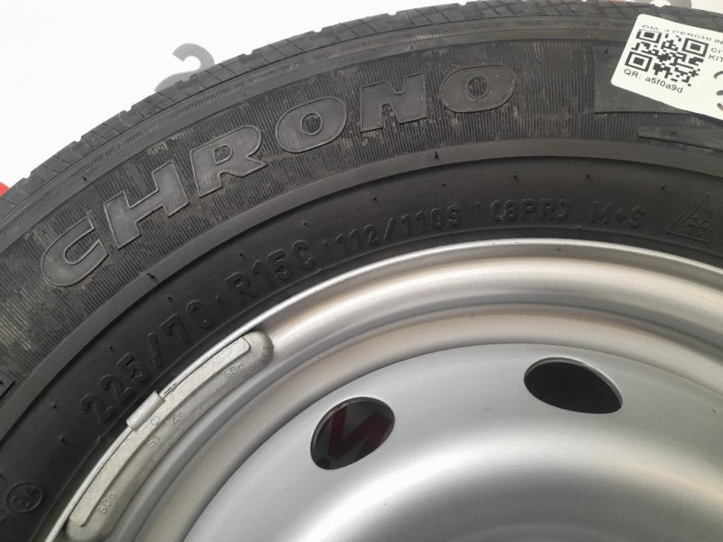 KIT 4 Cerchi CERCHI IN LEGA 22570 R15 C M+S Citroen Jumper III 2014