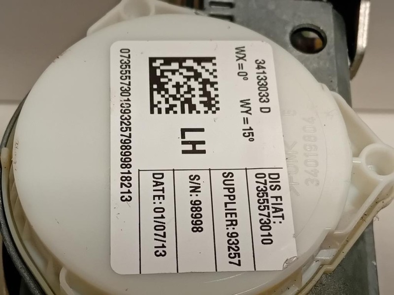 Cintura DI Sicurezza Sedile ANT SX 0735557301034130793D Fiat 500L 2013