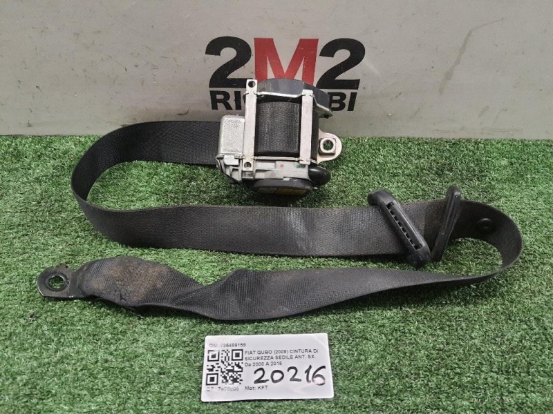 Cintura DI Sicurezza Sedile ANT SX 735489159 Fiat QUBO 2008