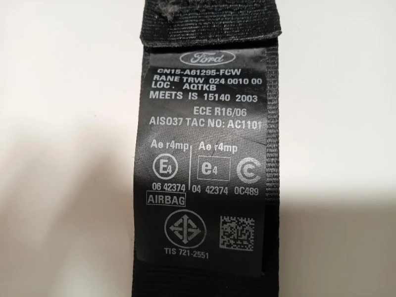 Cintura DI Sicurezza Sedile ANT SX CN15-A61295-FCW Ford Ecosport 2017