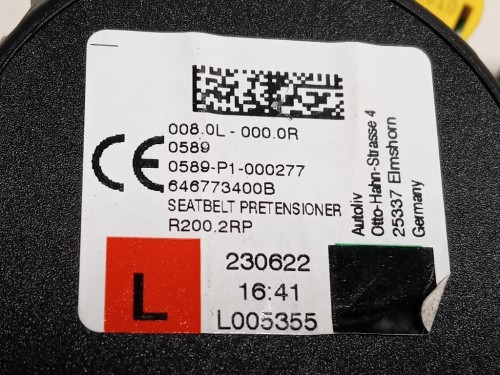 Cintura DI Sicurezza Sedile ANT SX