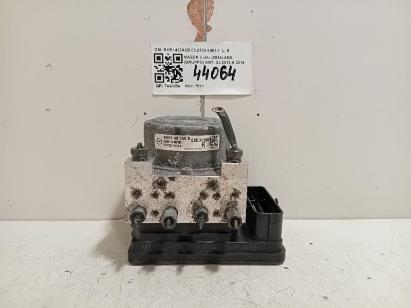 ABS Gruppo ANT BHR1437A0B 062102-34814 Mazda 3 III 2014