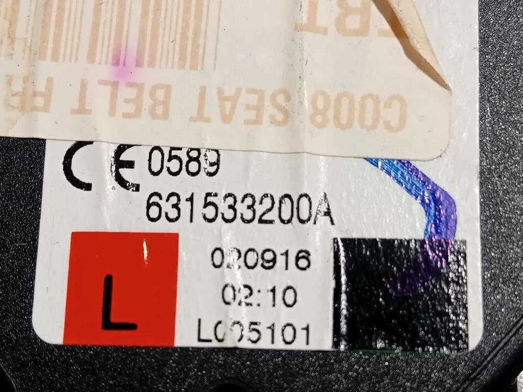 Cintura DI Sicurezza Sedile ANT SX 631533200630401100 Hyundai Tucson II 2015