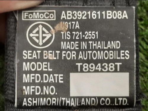 KIT Airbag AB39-21043B13-AAB39-21044H30-ADAB3921611B08A Ford Ranger IV 2012