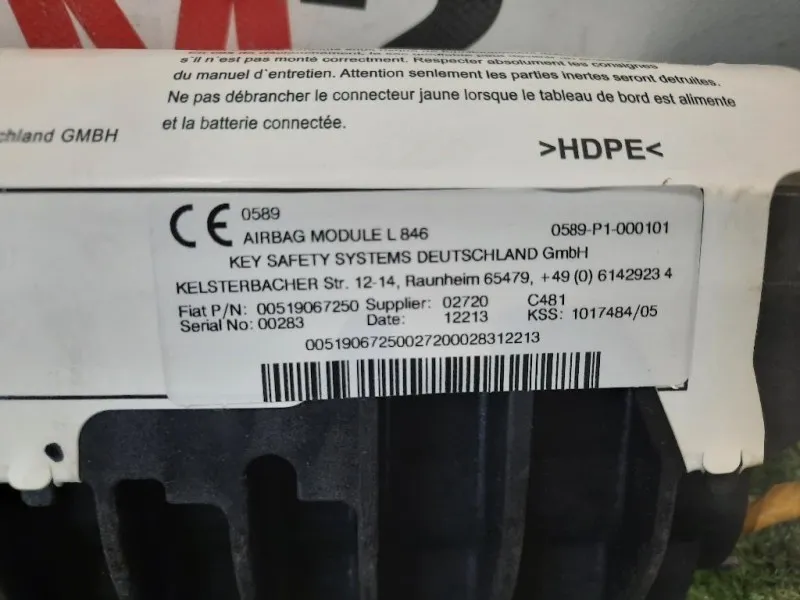 KIT Airbag Lancia Ypsilon III 2011