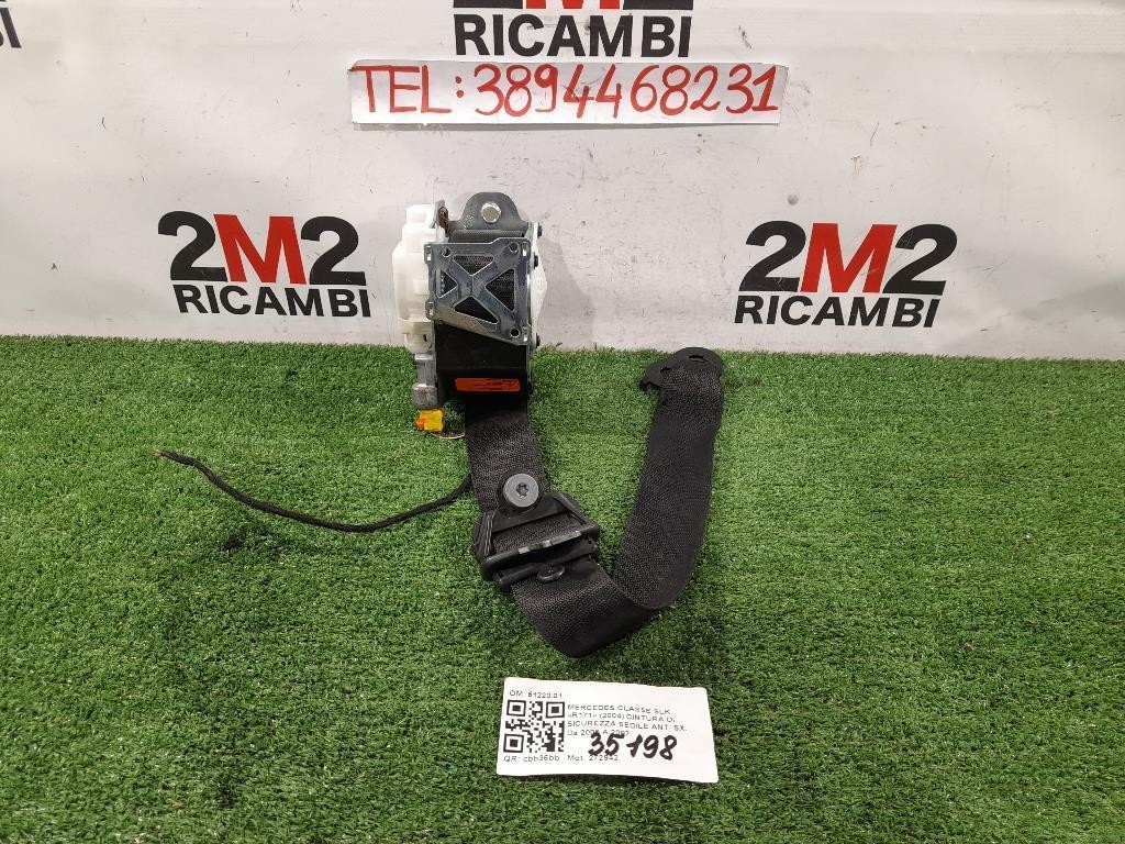 Cintura DI Sicurezza Sedile ANT SX 6122001 Mercedes Classe SLK R171 2004