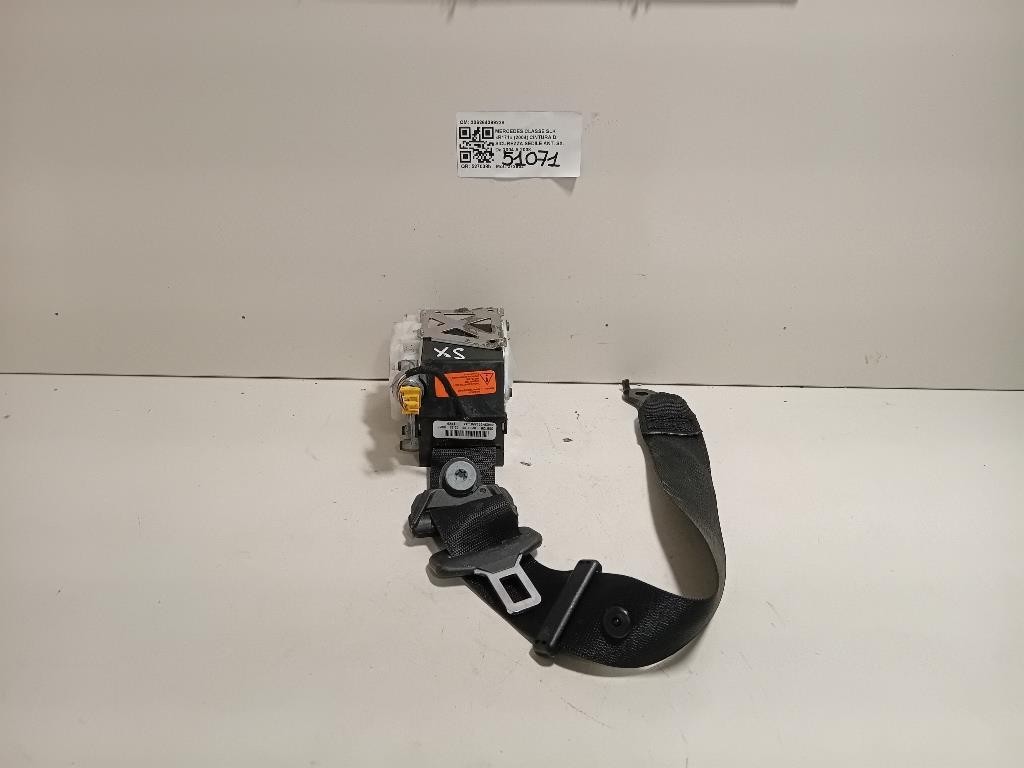 Cintura DI Sicurezza Sedile ANT SX 306264399228 Mercedes Classe SLK R171 2004
