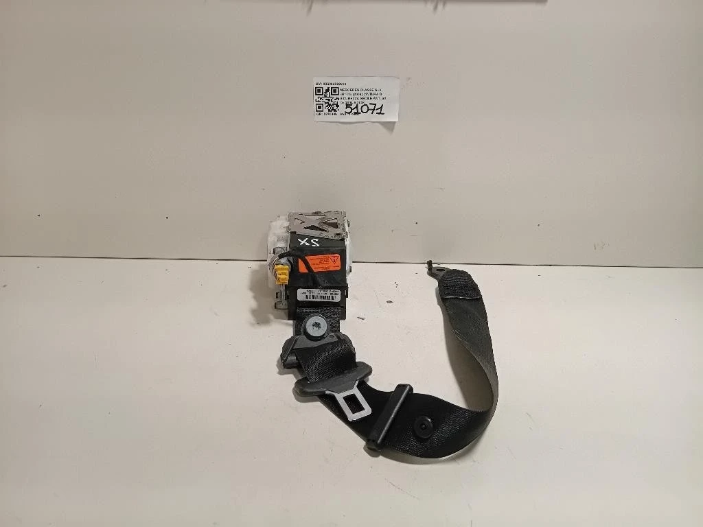 Cintura DI Sicurezza Sedile ANT SX 306264399228 Mercedes Classe SLK R171 2004