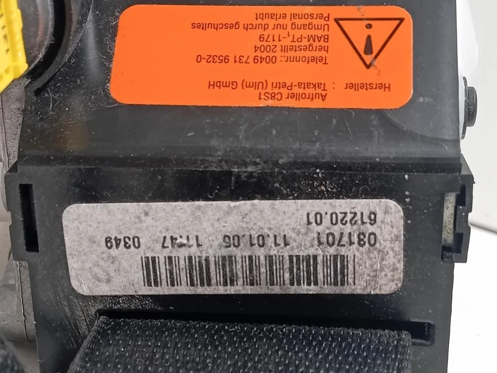 Cintura DI Sicurezza Sedile ANT SX 6122001 Mercedes Classe SLK R171 2004