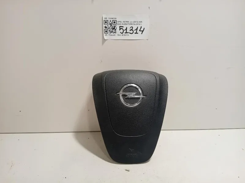 KIT Airbag KIT AIRBAG Opel Astra J 2012