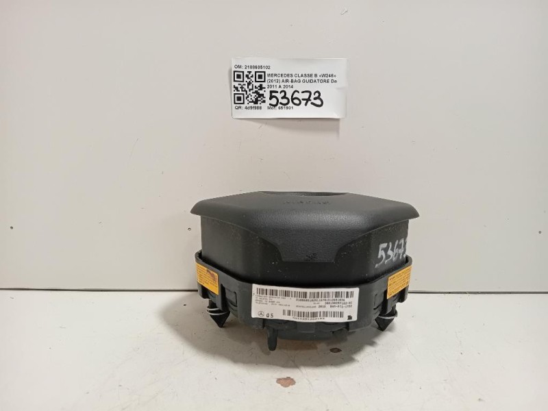 Air-bag Guidatore 2188605102 Mercedes Classe B W246 2012