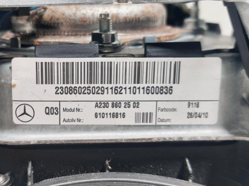 Air-bag Guidatore 0589-P1-001019 Mercedes Classe C W204 2007