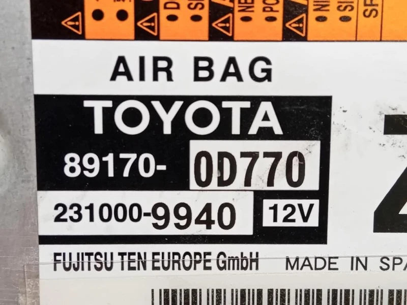 KIT Airbag KIT AIRBAG YARIS 2017 Toyota Yaris IV 2017