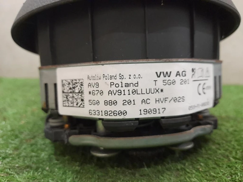 KIT Airbag 8V0880204J 5G0880201AC 5G4857705 5G4857706 Volkswagen GOLF VII 2017