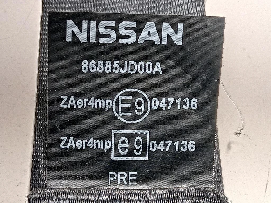Cintura DI Sicurezza Sedile ANT SX 047136 Nissan Qashqai I 2007