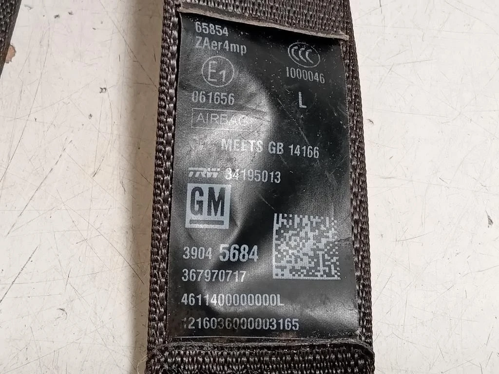 Cintura DI Sicurezza Sedile ANT SX 39045684 Opel Astra K 2016