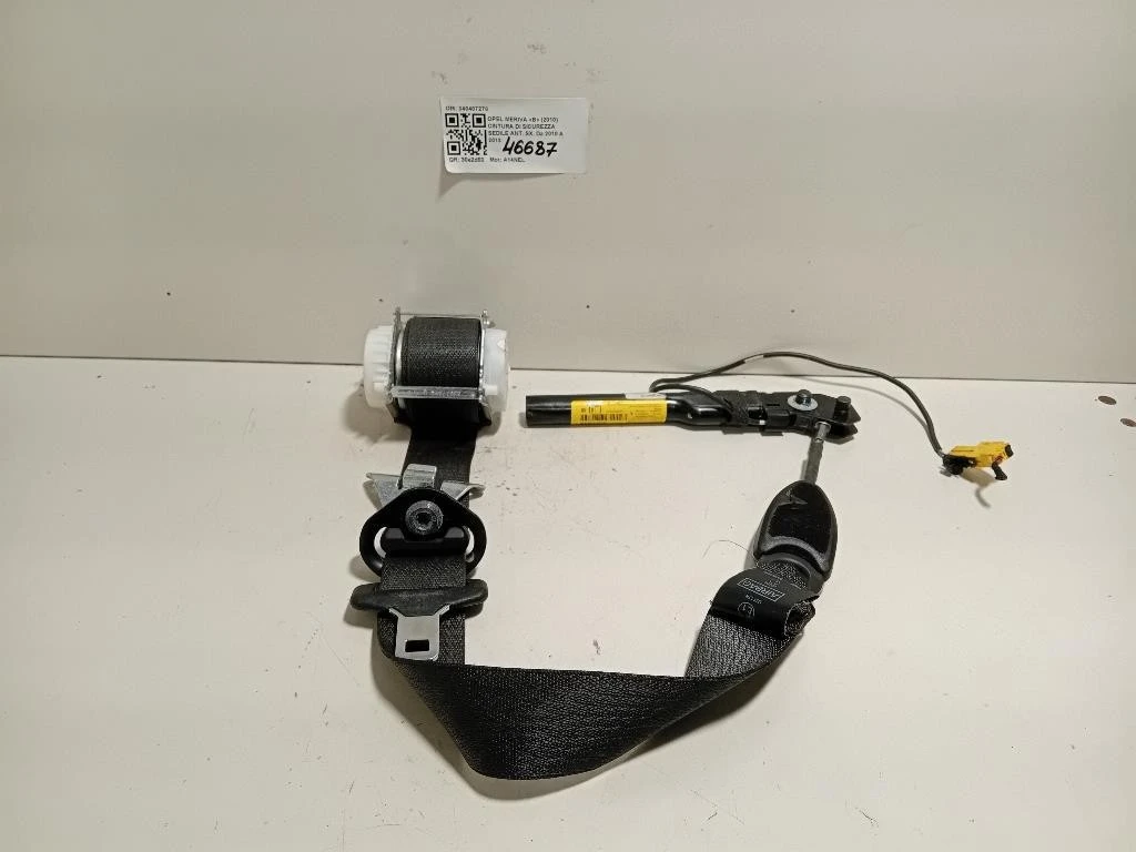 Cintura DI Sicurezza Sedile ANT SX 34040727D Opel Meriva B 2010