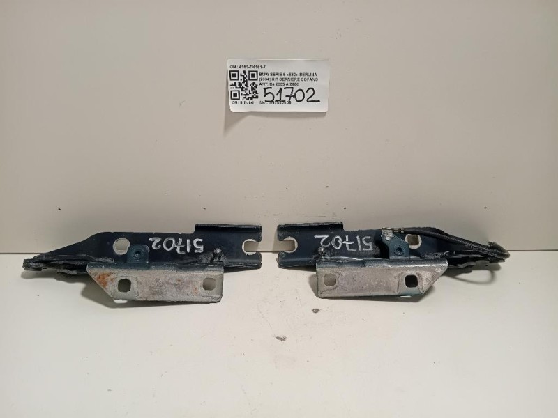 KIT Cerniere Cofano ANT 4161-74161-7 Bmw Serie 5 E60 Berlina 2004