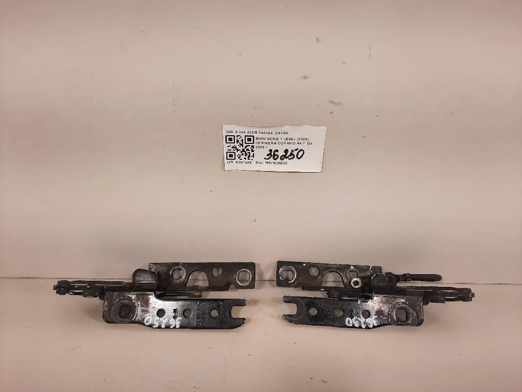 KIT Cerniere Cofano ANT 82403338240334 DX+SX Bmw Serie 7 E66 2003