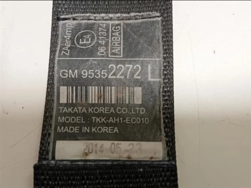 Cintura DI Sicurezza Sedile ANT SX 95352272 Opel Mokka 2013