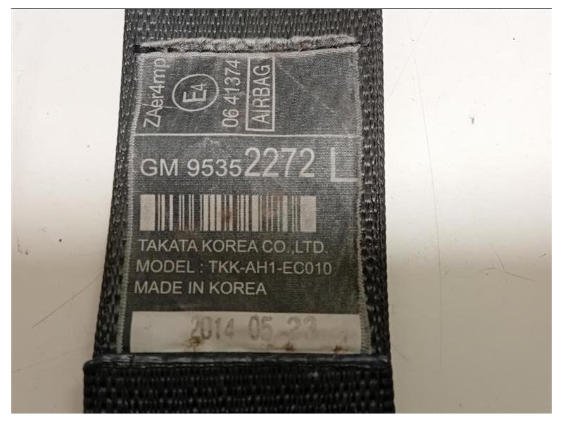 Cintura DI Sicurezza Sedile ANT SX 95352272 Opel Mokka 2013
