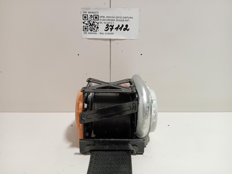 Cintura DI Sicurezza Sedile ANT SX 95352272 Opel Mokka 2013