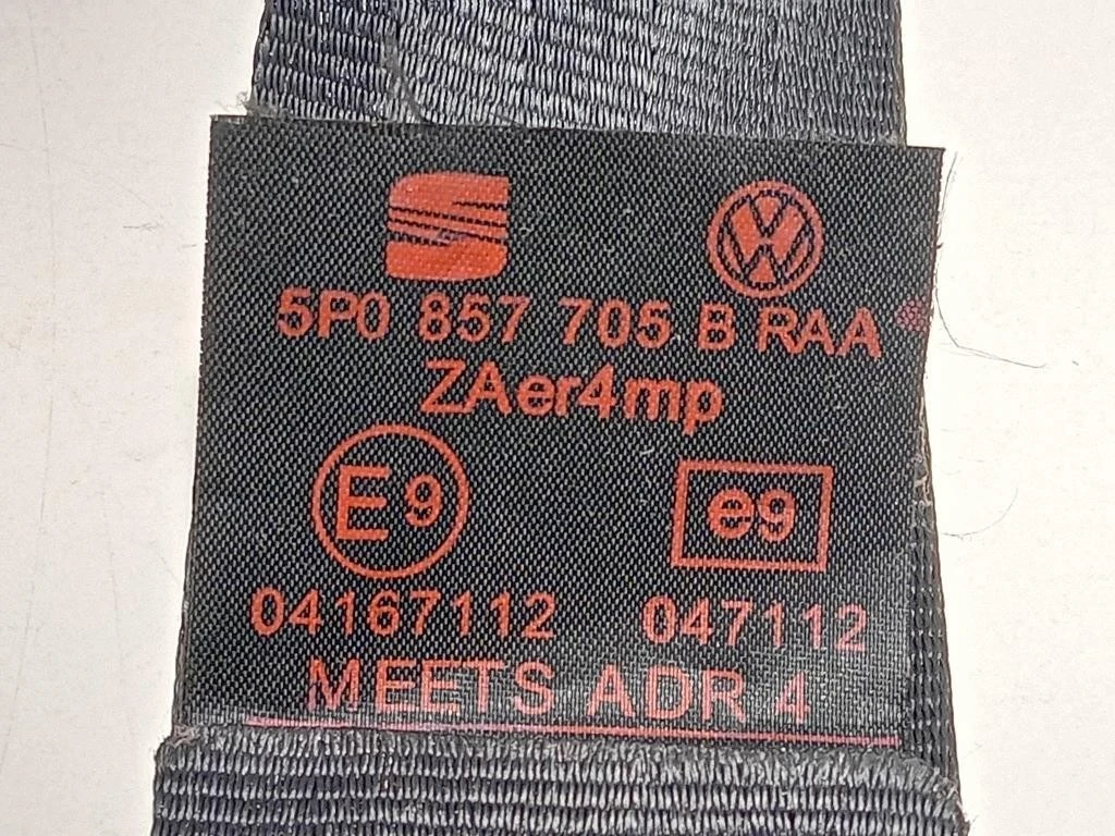 Cintura DI Sicurezza Sedile ANT SX 5P0 857 705 B Seat Altea XL 5P5 2004