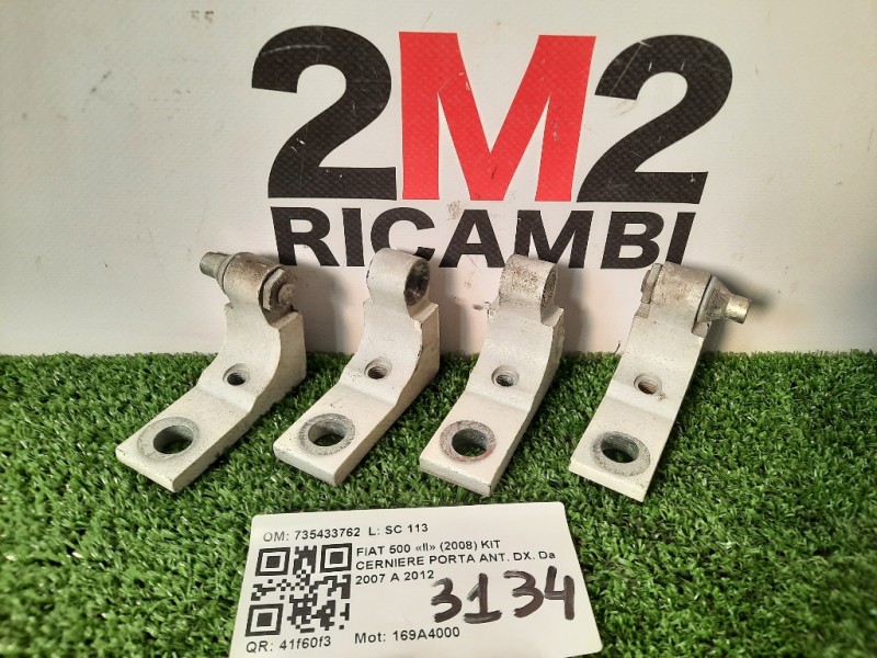 KIT Cerniere Porta ANT DX Fiat 500 II 2008