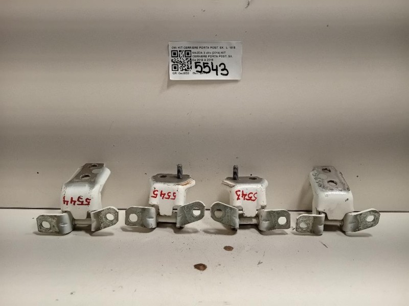 KIT Cerniere Porta POST SX KIT CERNIERE PORTA POST SX Mazda 3 III 2014