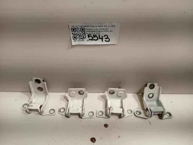 KIT Cerniere Porta POST SX KIT CERNIERE PORTA POST SX Mazda 3 III 2014