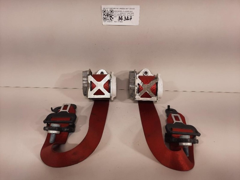 KIT Cinture Sicurezza ANT KIT CINTURE SICUREZZA ANT DX+SX Mercedes Classe SLK R171 2008