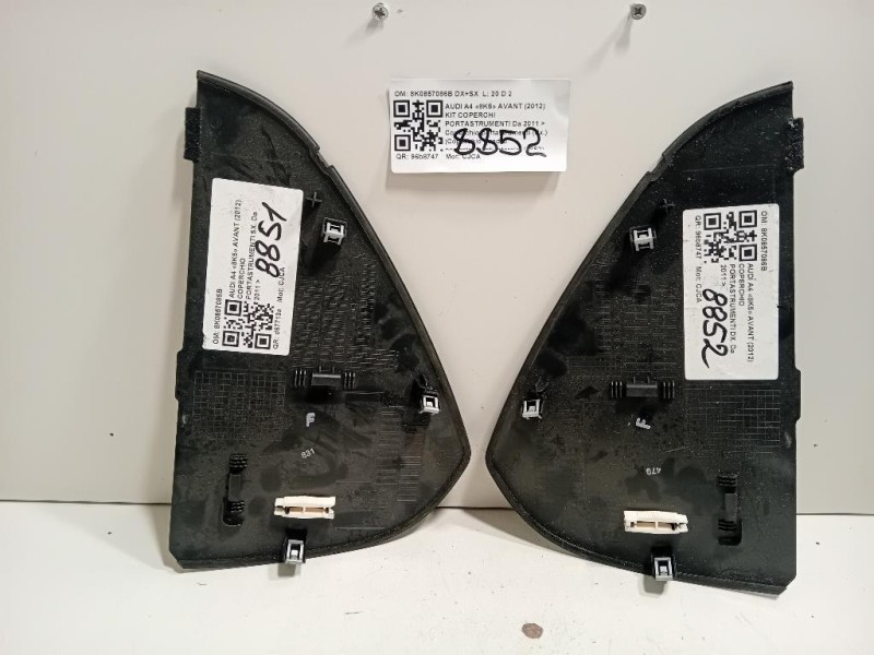 KIT Coperchi Portastrumenti 8K0857086B DX+SX Audi A4 8K5 Avant 2012