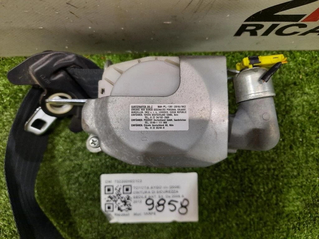 Cintura DI Sicurezza Sedile ANT SX 732200H021C3 Toyota AYGO I 2005