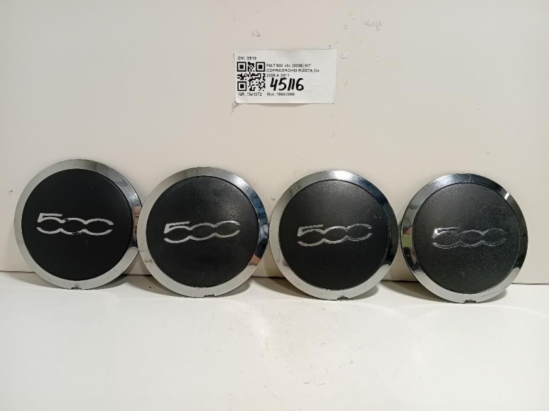 KIT Copricerchio Ruota D519 Fiat 500 II 2008