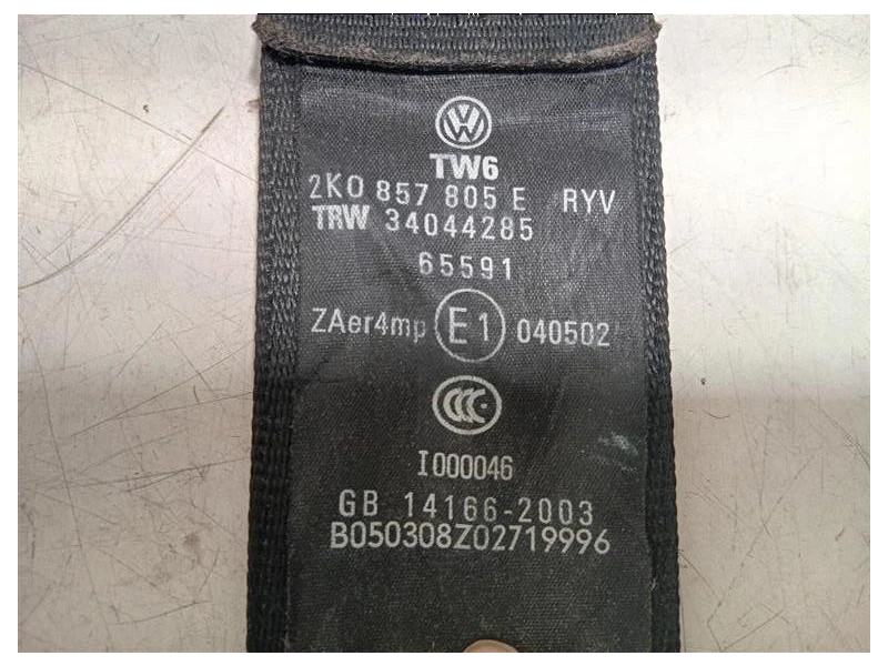 Cintura DI Sicurezza Sedile ANT SX 2K0 857 805 E Volkswagen Caddy IV 2011