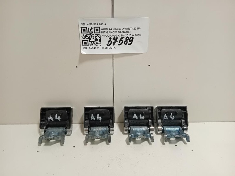 KIT Gancio Bagagli Ancoraggio 4M0 864 203 A Audi A4 8W5 Avant 2015