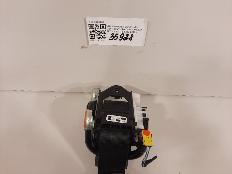 Cintura DI Sicurezza Sedile ANT SX 3063559 Volkswagen GOLF VII 2017