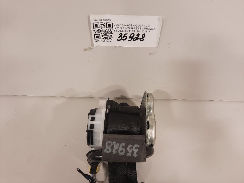 Cintura DI Sicurezza Sedile ANT SX 3063559 Volkswagen GOLF VII 2017
