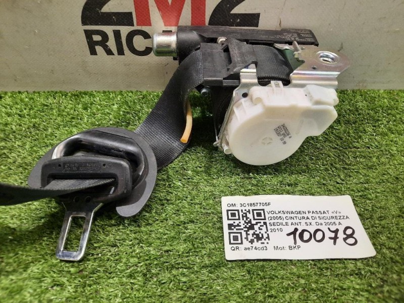 Cintura DI Sicurezza Sedile ANT SX 3C1857705F Volkswagen Passat V 2005