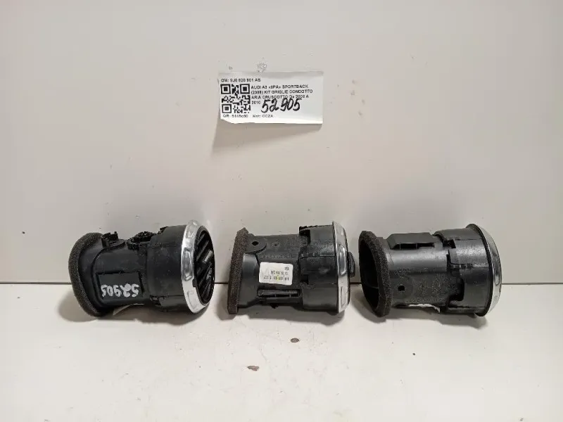 KIT Griglie Condotto ARIA Cruscotto 8J0 820 901 AB Audi A3 8PA Sportback 2008